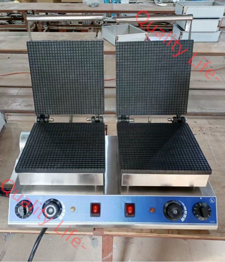 正方形 電気アイスコーンメーカー 2連式 アイスクリーム 単相１0０V|業務用|飲食店|店舗用品|屋台