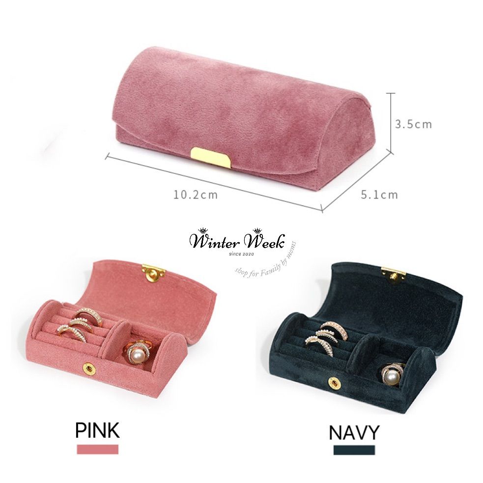 lda【紺】トラベルジュエリーボックス コンパクト アクセサリー収納