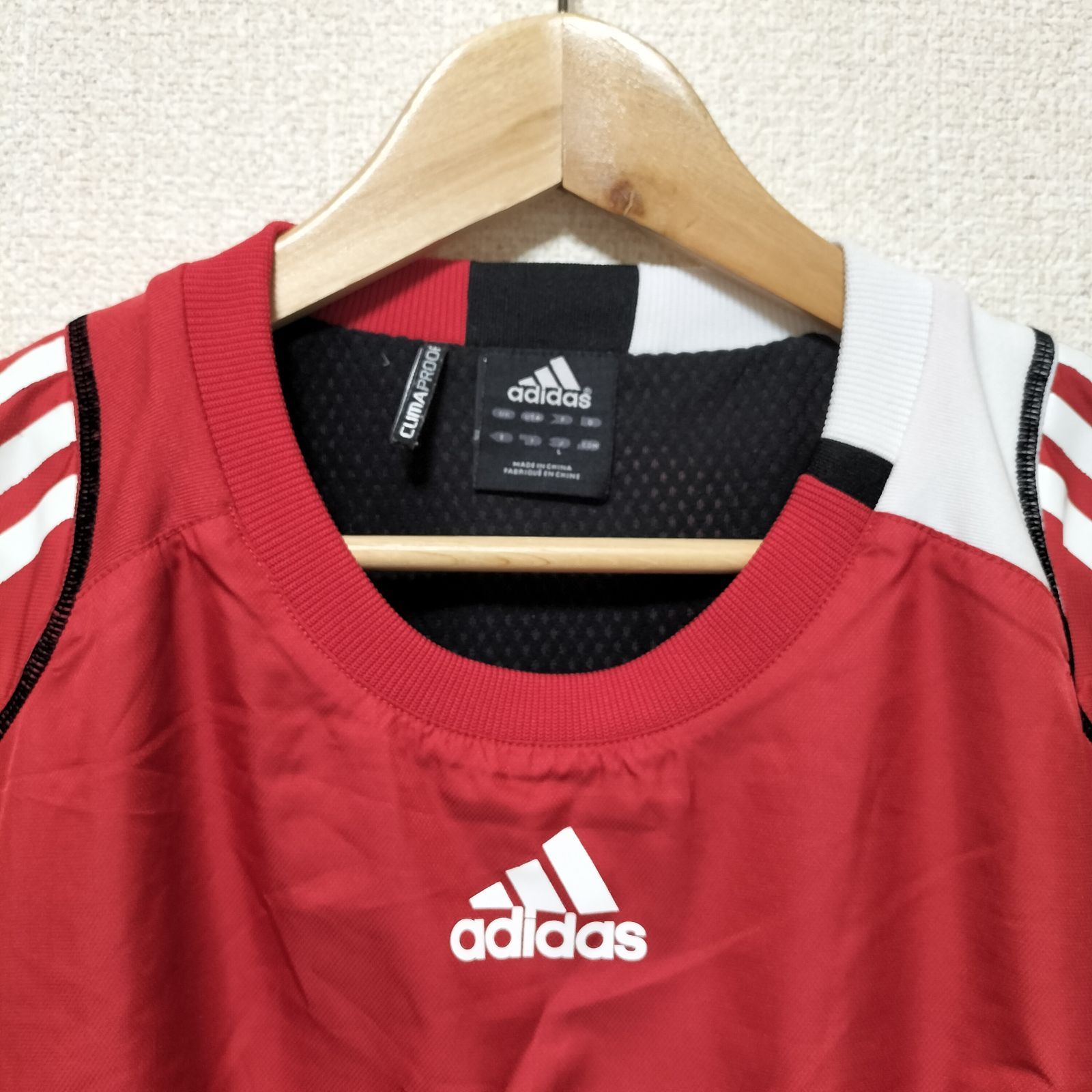 ☆old adidas 2010年製 ピステ ナイロンジャケット トラックジャケット 