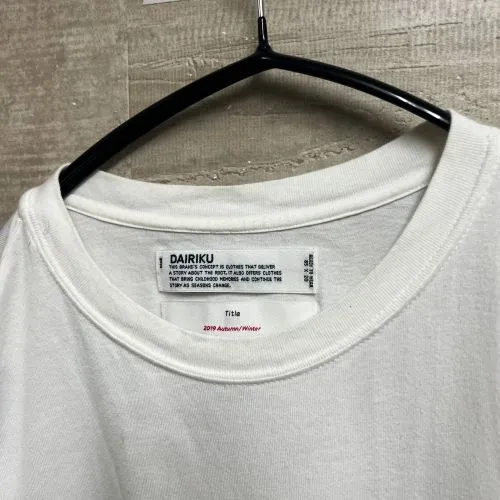 DAIRIKU ダイリク 19AW C-5 Taping Half-seleeve T-Shirt テーピング 