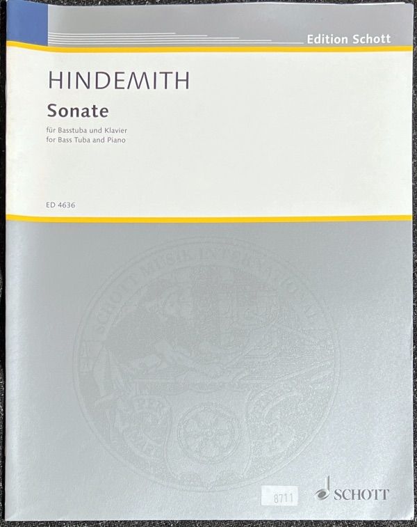 ヒンデミット トランペット・ソナタ 変ロ調 (トランペット+ピアノ)輸入