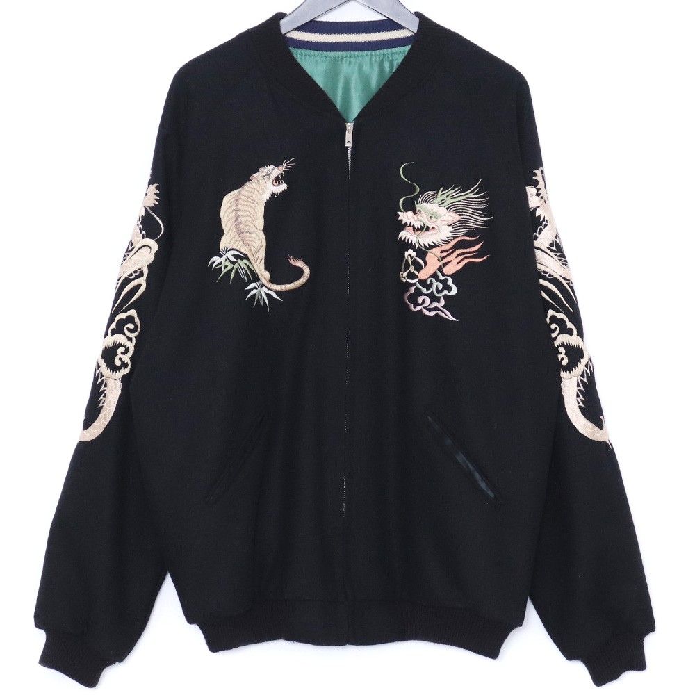 GOLD WOOL SOUVENIR JACKET The Gold Lサイズ ブラック グリーン