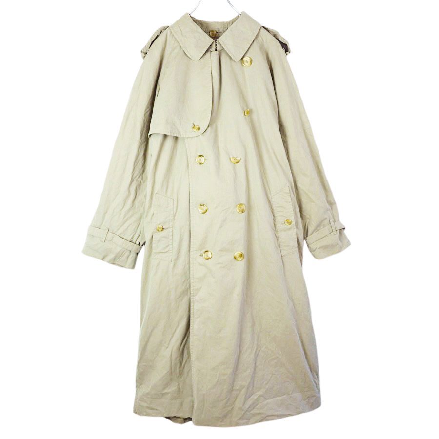 Burberry 70s〜80s トレンチコート ベージュ ラグラン 70s80s英国製バーバリーBurberrysトレンチコートロングコート