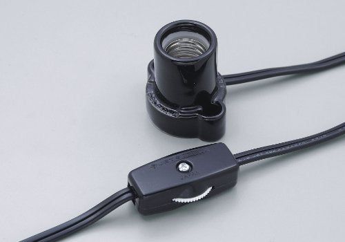 ELPA コード付ソケット E17 1.5m ブラック KP-M1715H BK oyj0otl