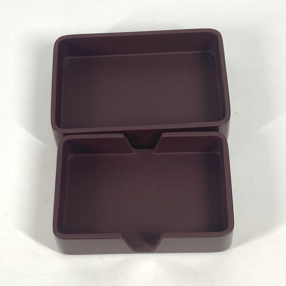 HERMES エルメス 小物入れ ロゴ ラッカー ブラウン - メルカリ