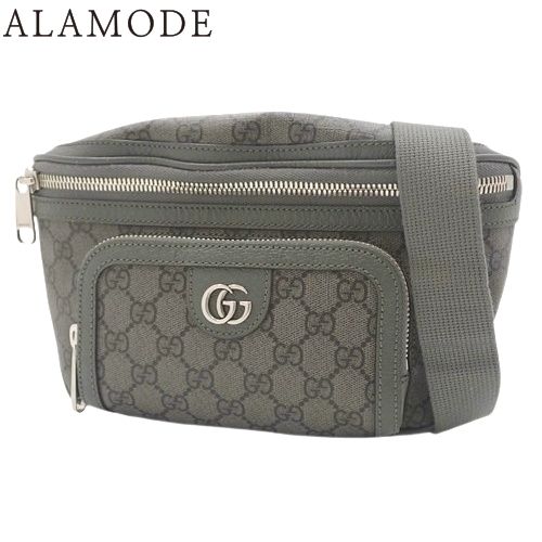 GUCCI グッチ オフィディア ミディアム ベルトバッグ ボディバッグ ウエストバッグ 斜め掛けバッグ ショルダーバッグ GGスプリームキャンバス グレー シルバー金具 733868 UULHK 8576 40802136576 アラモード