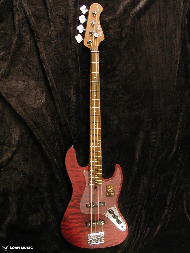 Bacchus バッカス WL4-QM RSM|M REDS JTシリーズ エレキベース Japan Tune-up 国産 キルトメイプルトップ ローステッドメイプルネック