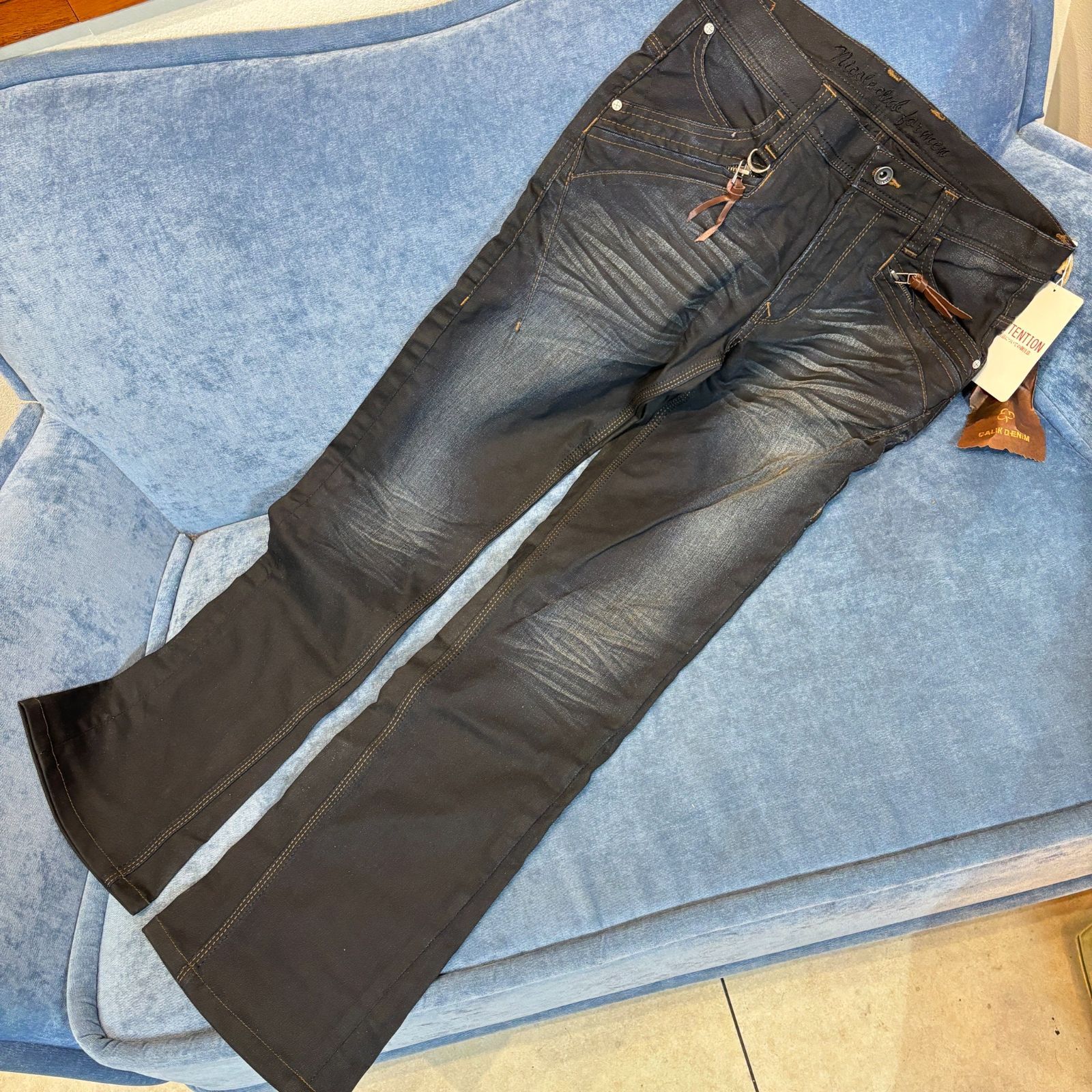 ΩNA1680 未使用！CALIK DENIM NICOLE CLUB FOR MEN ジーンズ ネイビー系