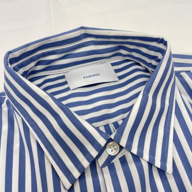 USED 古着 シャツ、ブラウス 長袖 KANEMASA カネマサ LONDON STRIPE
