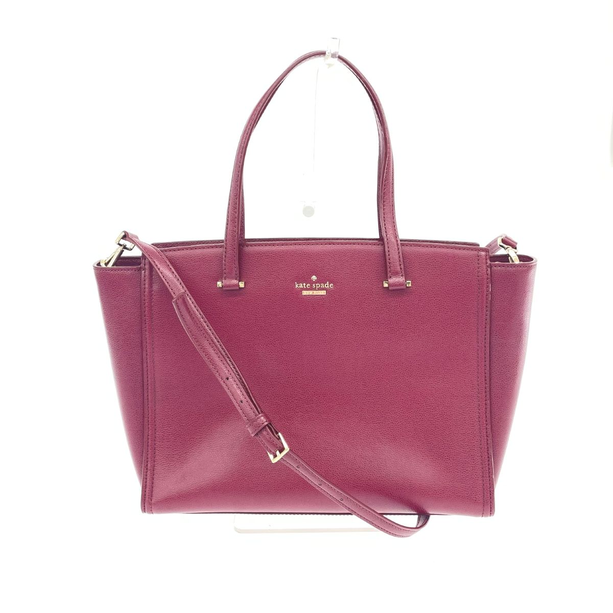 Kate spade ケイトスペード 2WAYバッグ レザー ボルドー