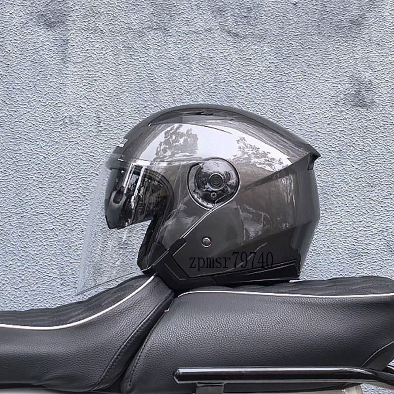 ハーレー バイク ヘルメット 半キャップヘルメット　ジェットヘルメットグレ