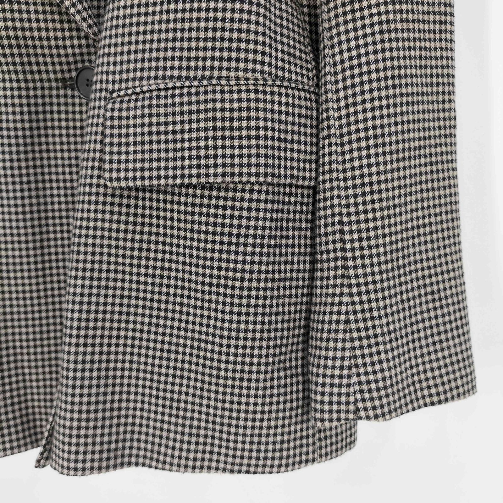 ザラ ZARA チェック ダブルブレストテーラードジャケット レディース