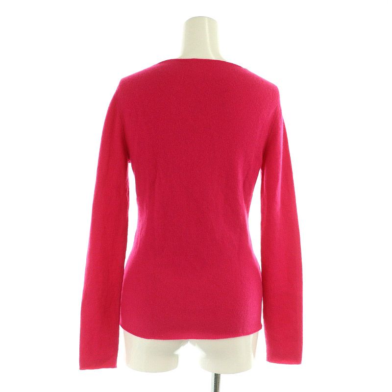 ルシアンペラフィネカシミアVネックセーターM ピンク