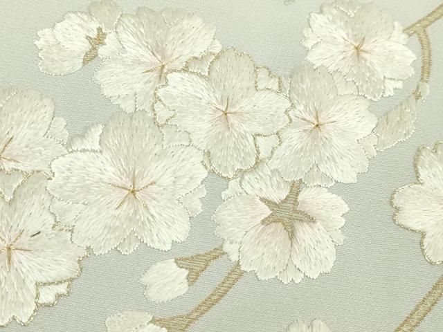 総刺繍 枝垂れ桜
