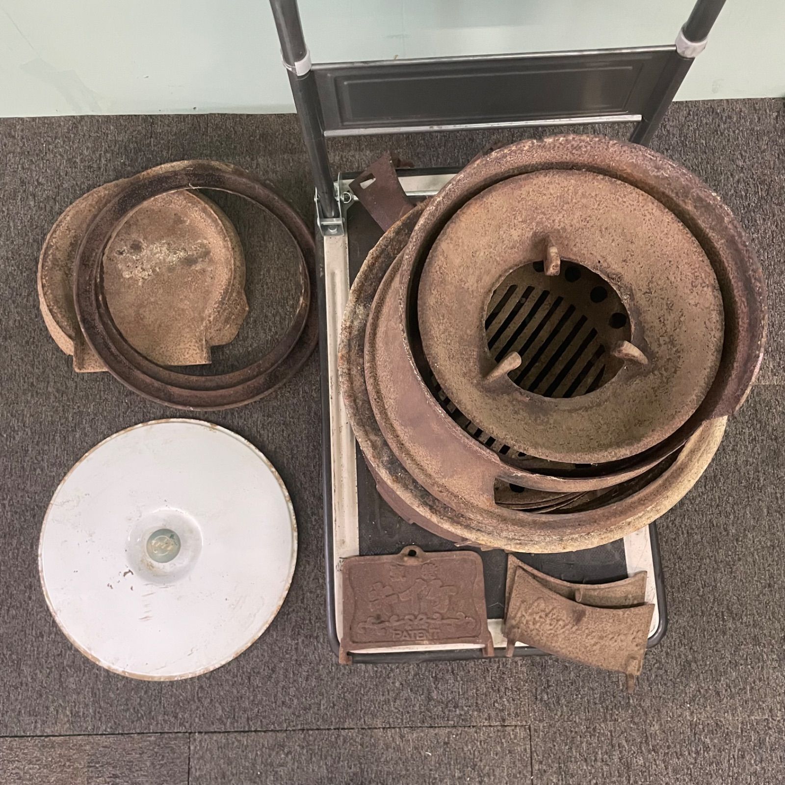 ♭ だるまストーブ キイケ レトロ 古道具 薪ストーブ 部品取り 現状品