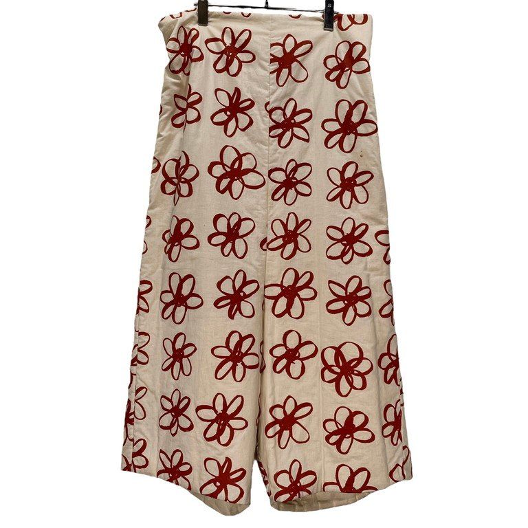 COMME des GARÇONS 花柄赤色ワイドパンツ 中古・古着通販COMME des