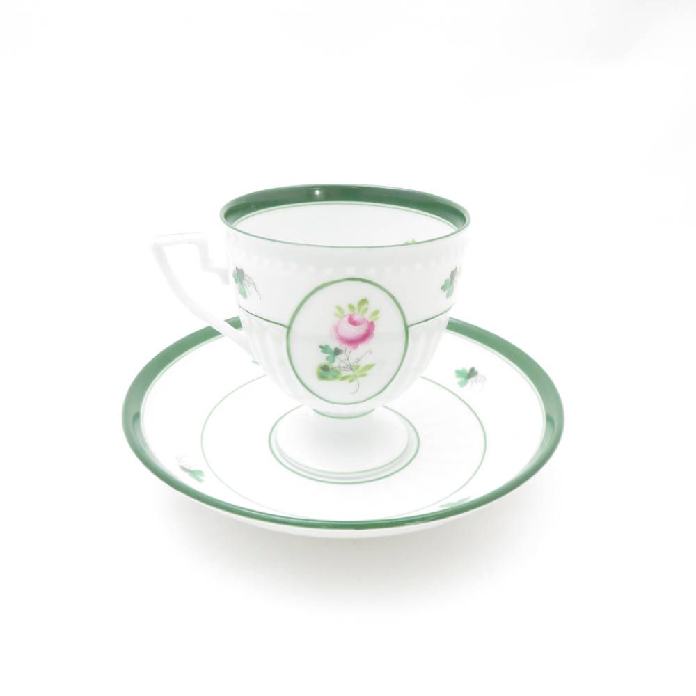 ヘレンドウィーンのバラ ウィーンの薔薇] ティーカップ&ソーサー