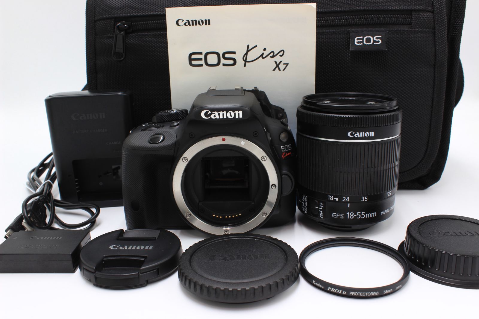 3005ショット！Canon EOS Kiss X7 レンズキット EF-S18-55mm F3