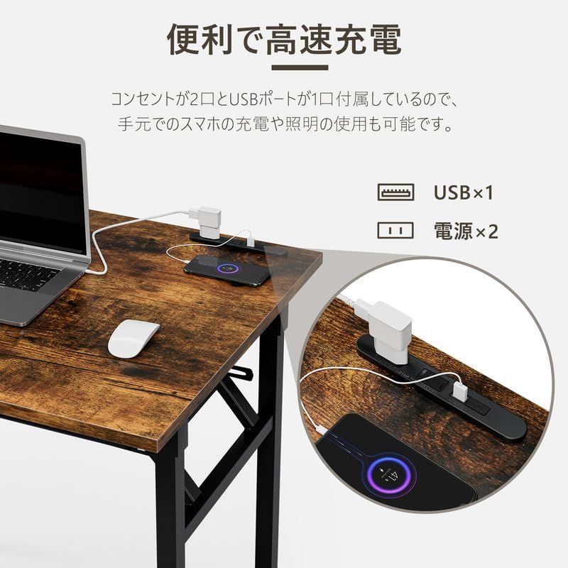 在庫処分 80*60*70CM パソコンデスク ゲーミングデスク 組み立て不要