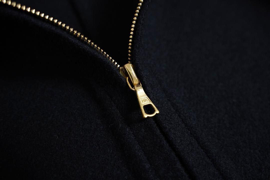 349y*美品 ブラミンク BLAMINK ダブルフェイス フーデッド コート