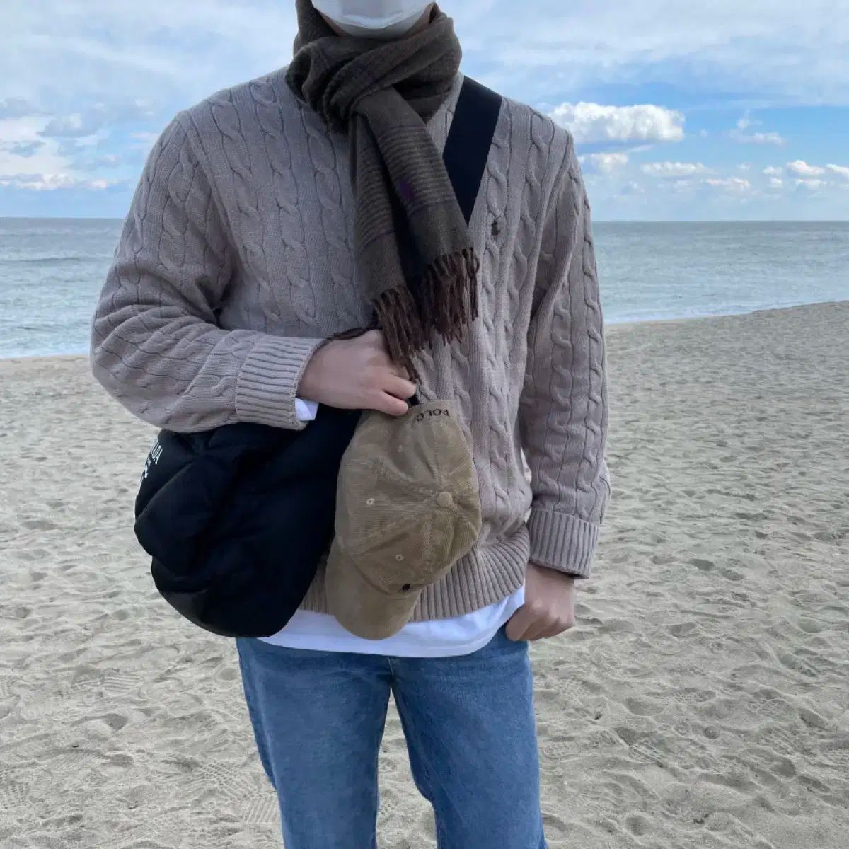 【雷市場（ポンジャン）商品韓国直送】 ポロ Ralph Lauren(ラルフローレン) 24FW コットン ケーブル ニット セーター セーター