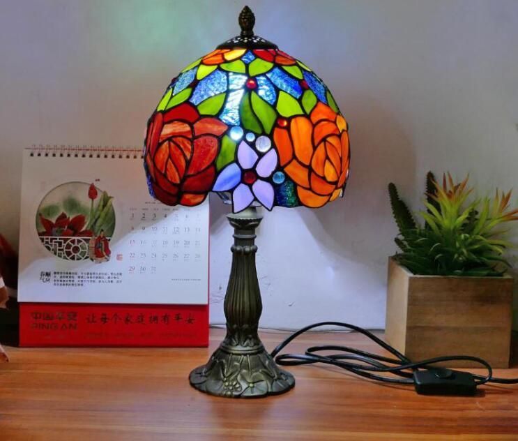 ステンドグラスランプ 卓上スタンド 卓上照明 ステンドグラスランプ
