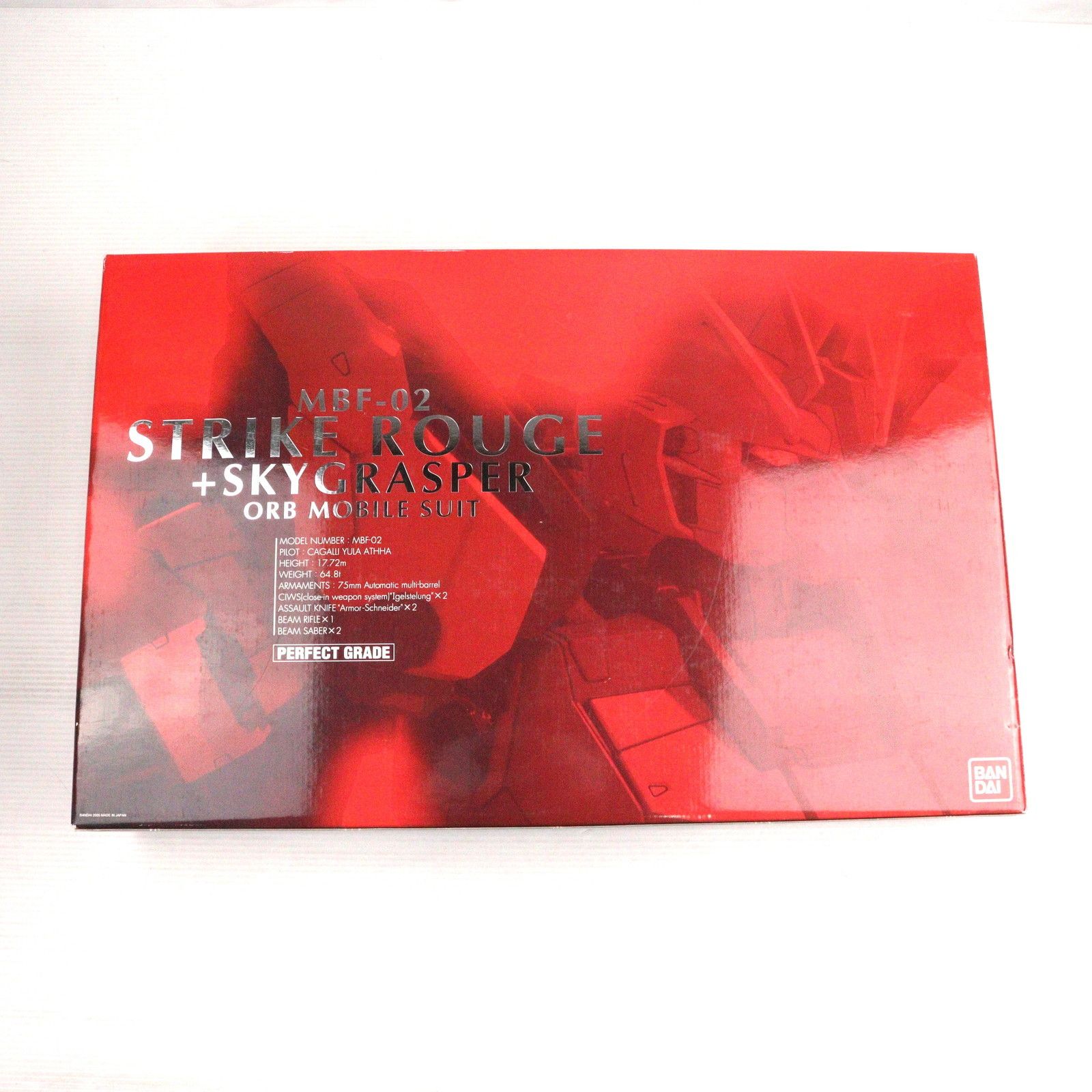 BANDAI - PG 1/60 MBF-02 ストライクルージュ+スカイグラスパー 機動戦士ガンダムSEED(シード) プラモデル(0138257) バンダイ Amazon | PG 1/60 MBF-02 ストライクルージュ +