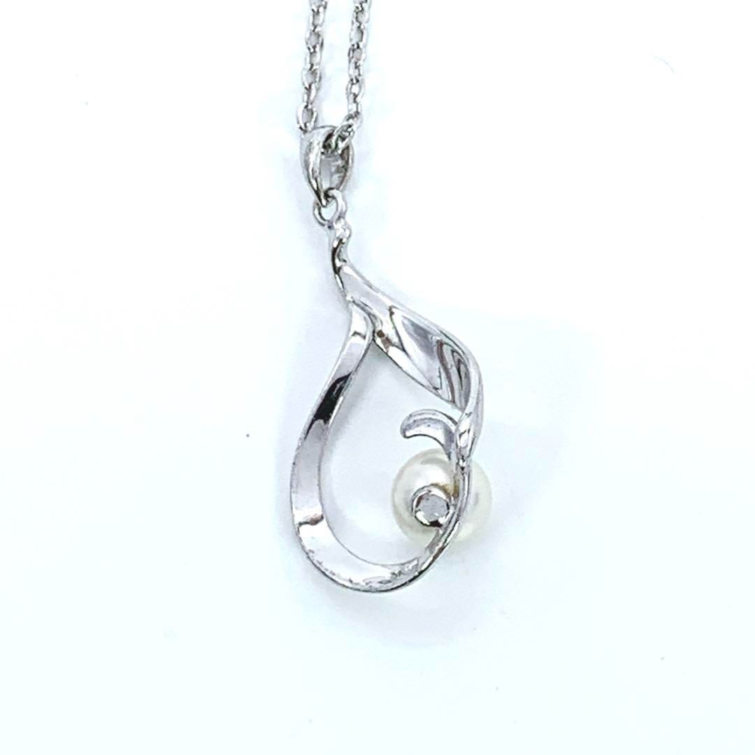 MIKIMOTO ミキモト シルバー ネックレス 本真珠 パール 5.7mm - メルカリ