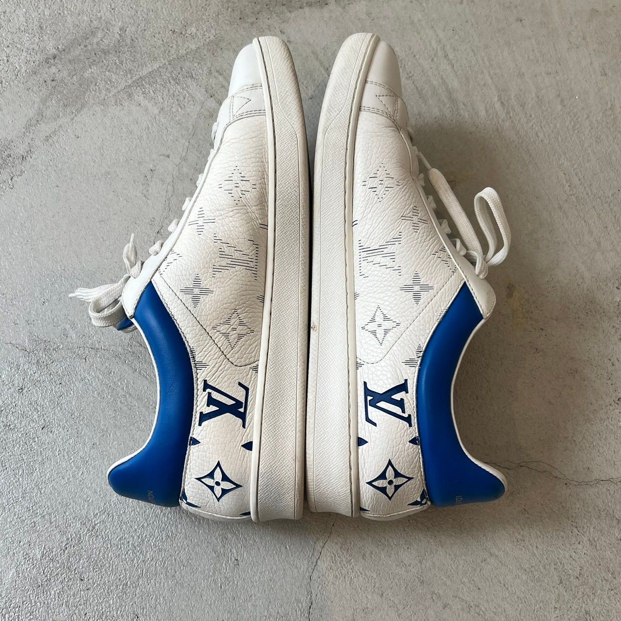美品✨ ルイヴィトン ルクセンブルク サイドロゴ メンズ スニーカー 27cm LOUIS VUITTON ルイヴィトン MS0159 LUXEMBOURG SNEAKERS