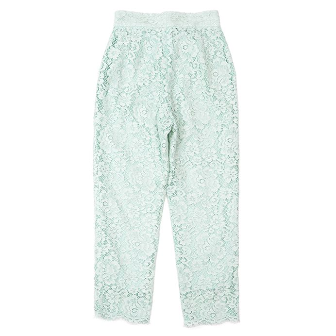 【DOLCE&GABBANA】DG ロゴ フレア コルドネット レース パンツ DOLCE&GABBANA】DG ロゴ フレア コルドネット レース パンツ