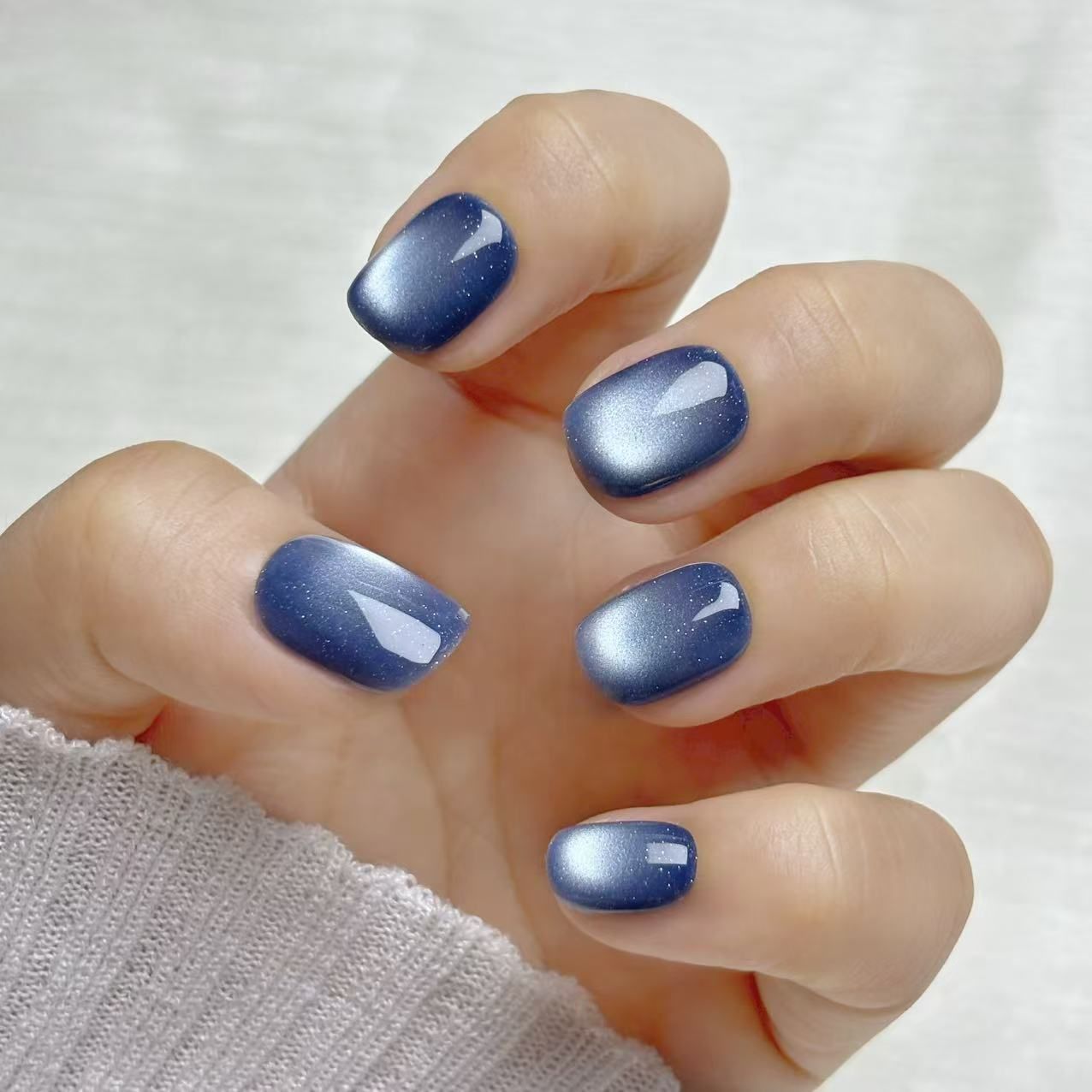 [Spring Fair] OHMI GALLERY Magnetic Nail, Belly, Short Round, One Color, 100% Handmade, Luxurious, Unisex, NTVRMSC Planet