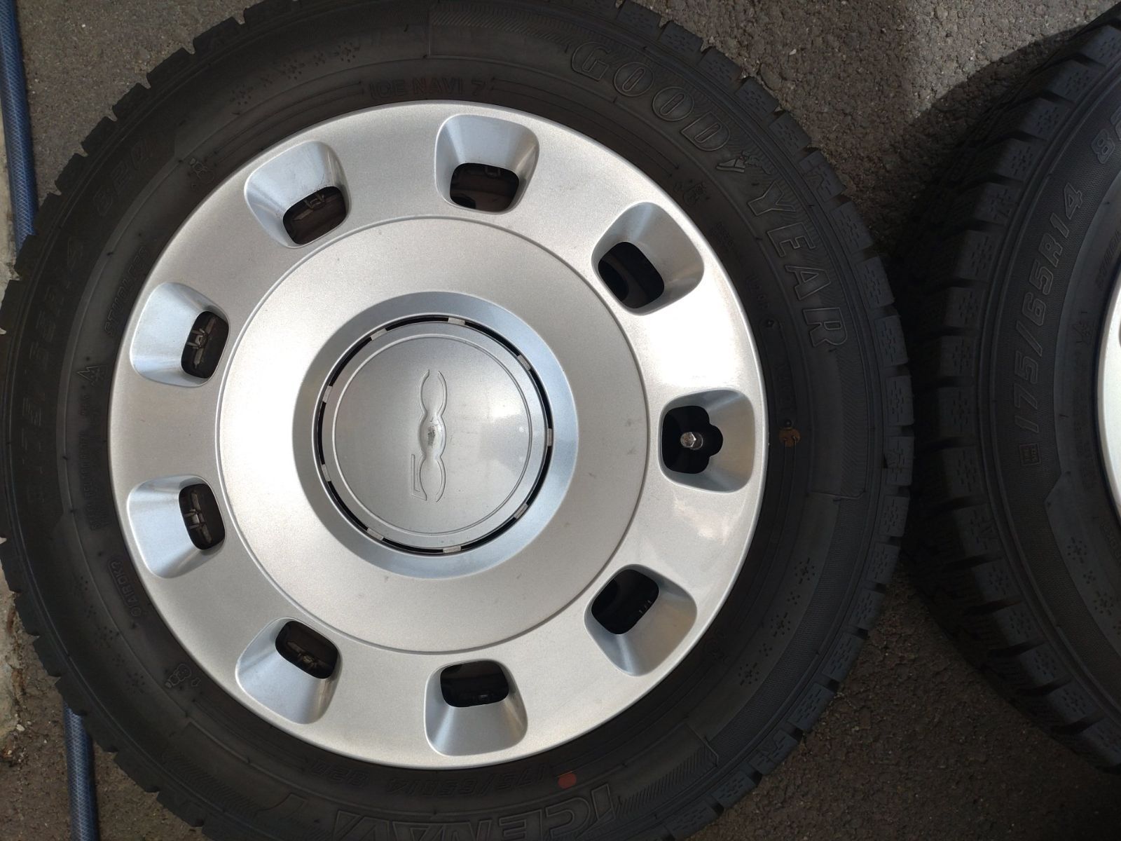 FIAT フィアット 500 純正 スチールホイール 14x5.5J+35 98-4H