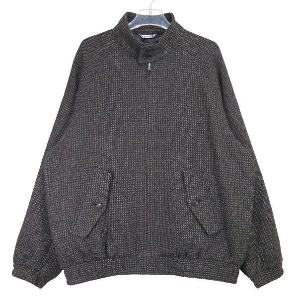 最終オーラリー アルパカウールシルクツイードジップブルゾン サイズ3 25AW ALPACA WOOL SILK TWEED ZIP BLOUSON - AURALEE Official Website