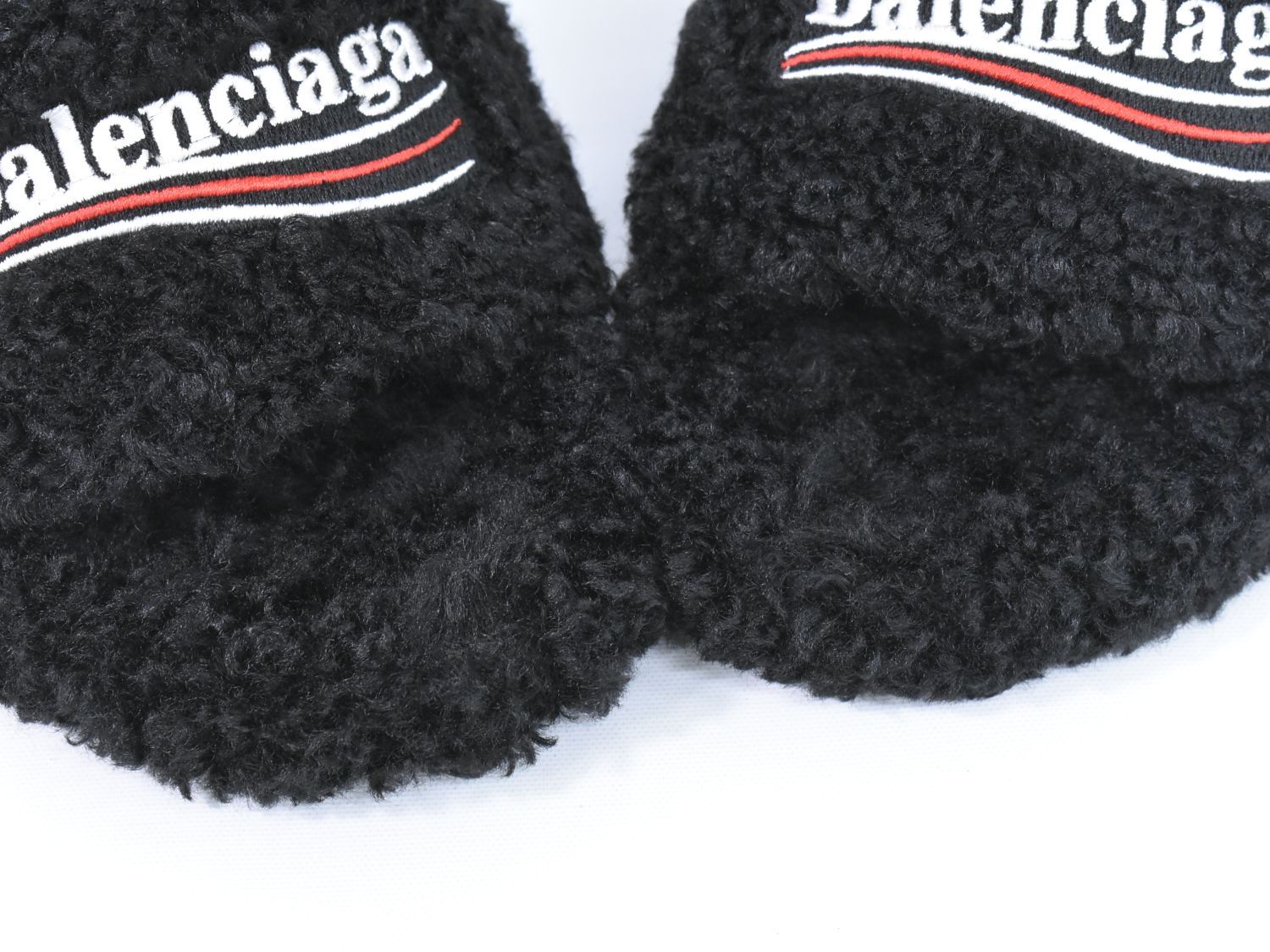 【正規品】Balenciaga ヒールボアサンダル レア商品 本物 バレンシアガ BALENCIAGA ロゴ サンダル ヒール 35 ボア