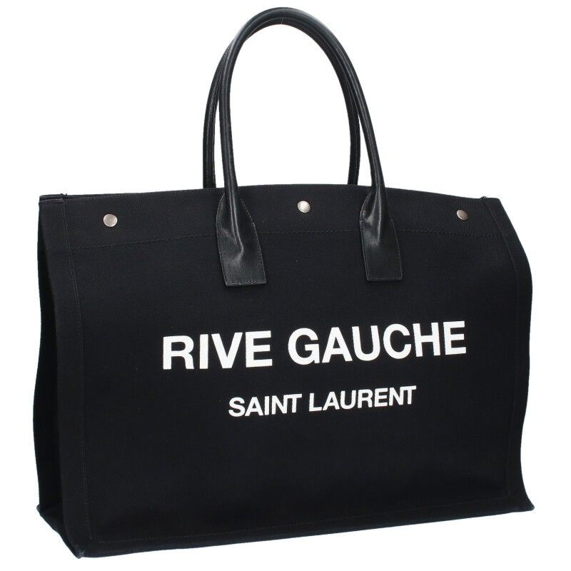 SAINT LAURENT RIVE GAUCHE トートバッグ サンローランパリ 509415 RIVE GAUCHE ロゴプリント キャンバス