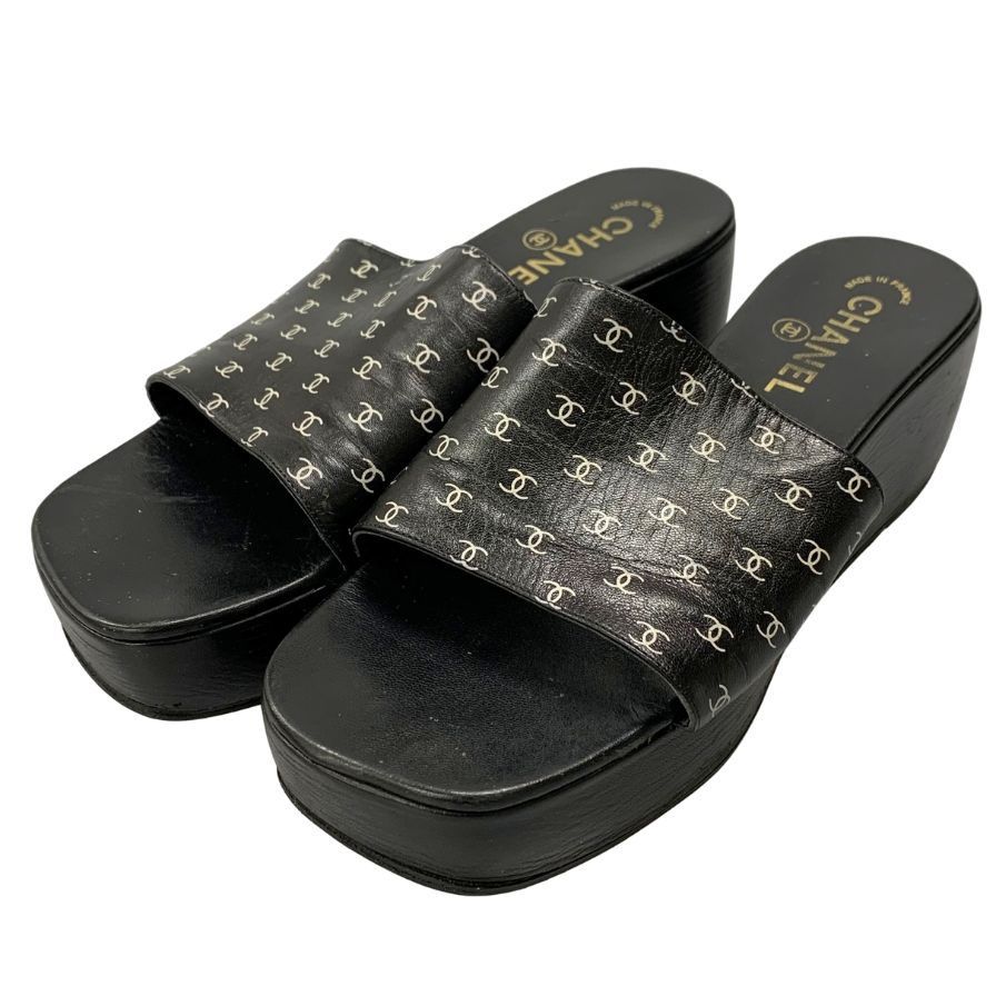 ジミーチュウビジューサンダルフラット39 【美品】JIMMY CHOO