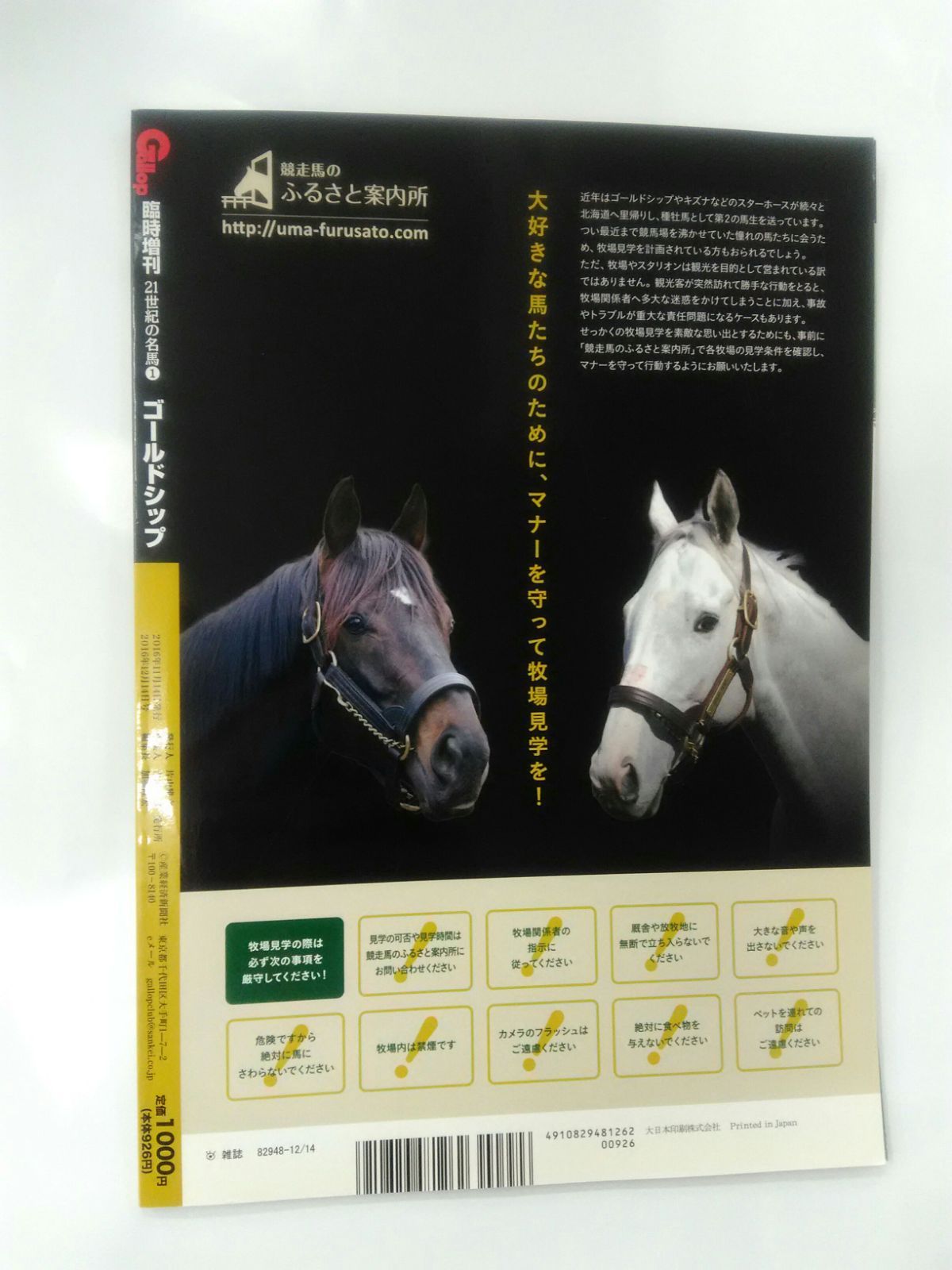 週刊 ギャロップ Gallop 臨時増刊 21世紀の名馬 VOL.1 ゴールド