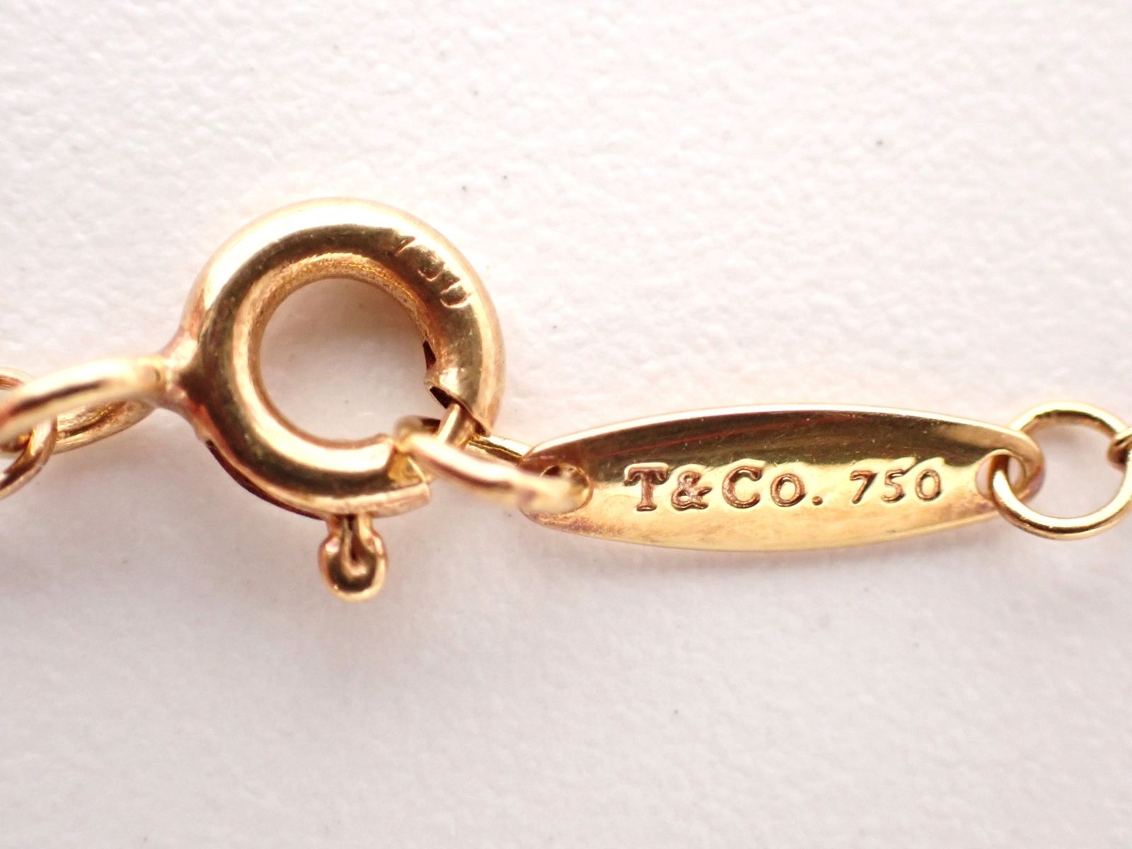 TIFFANY&Co.(ティファニー)K18 シングルダイヤモンド バイザヤード