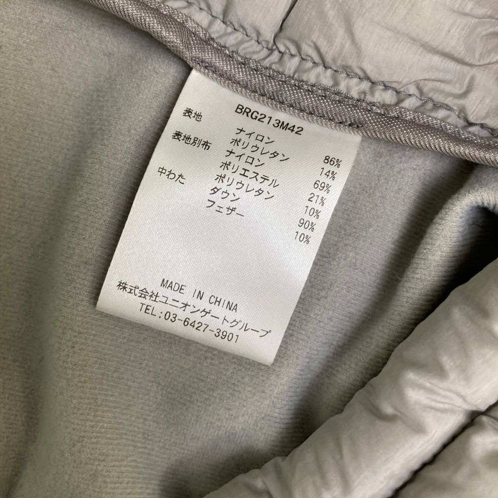 6427【美品】TFW49 ジップアップパーカー　ジャケット　ストレッチ　グレー 6427【美品】TFW49 ジップアップパーカー ジャケット ストレッチ