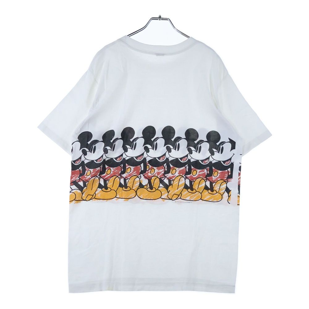 VINTAGE ヴィンテージ 90s MICKEY TEE ミッキー 両面プリント半袖Tシャツ カットソー ホワイト CAMPINGPARCCENTRAL_COM