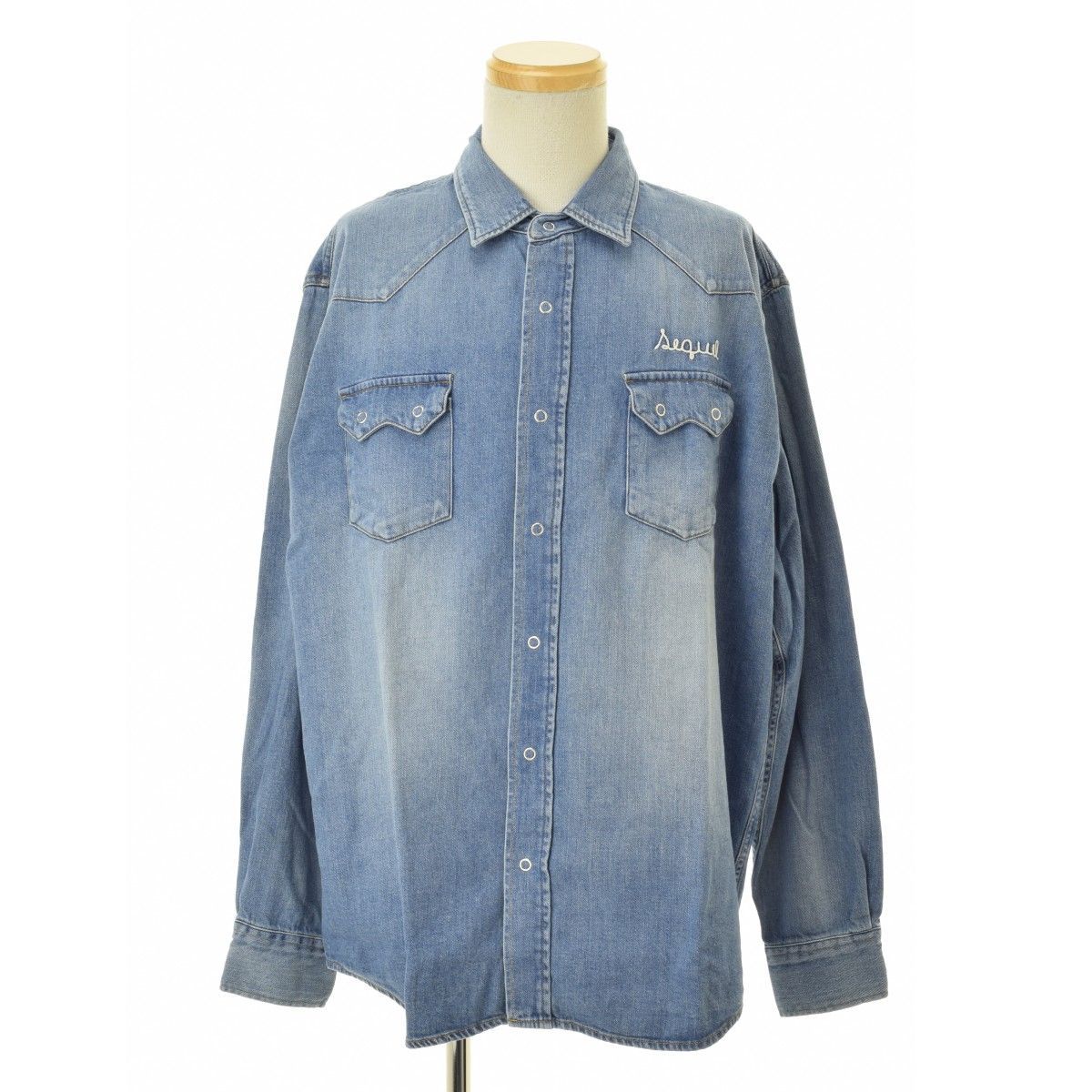 【SEQUEL】SQ-23AW-SH-04 DENIM SHIRT INDIGO長袖シャツ