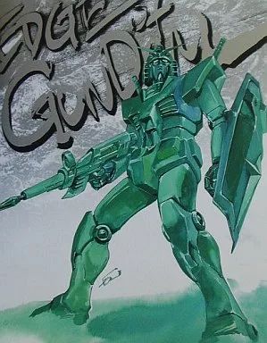 中古】アニメムック ≪イラスト画集≫ EDGE of GUNDAM 佐野浩敏