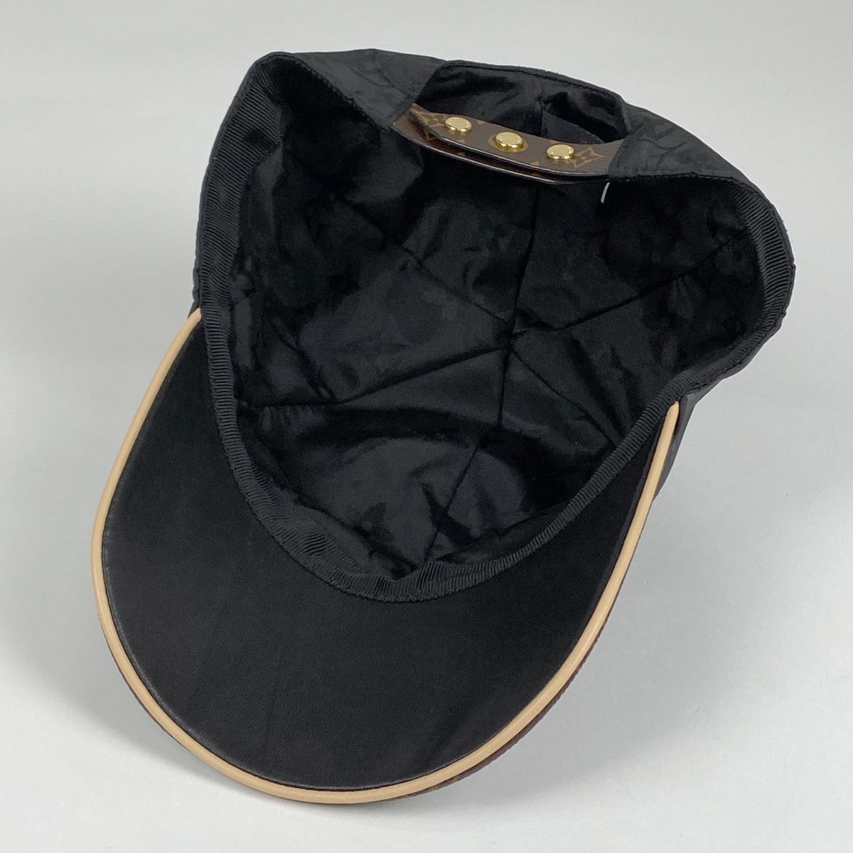 Louis Vuitton ロゴキャップ ブラック/ブラウン
