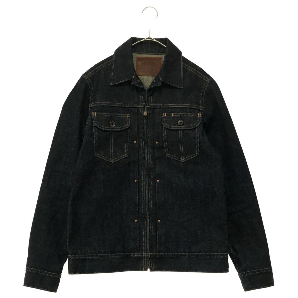 クーティー ジップアップ デニムジャケット M COOTIE PRODUCTIONS - Denim Zip Up Work Jacket / BLACK FADE