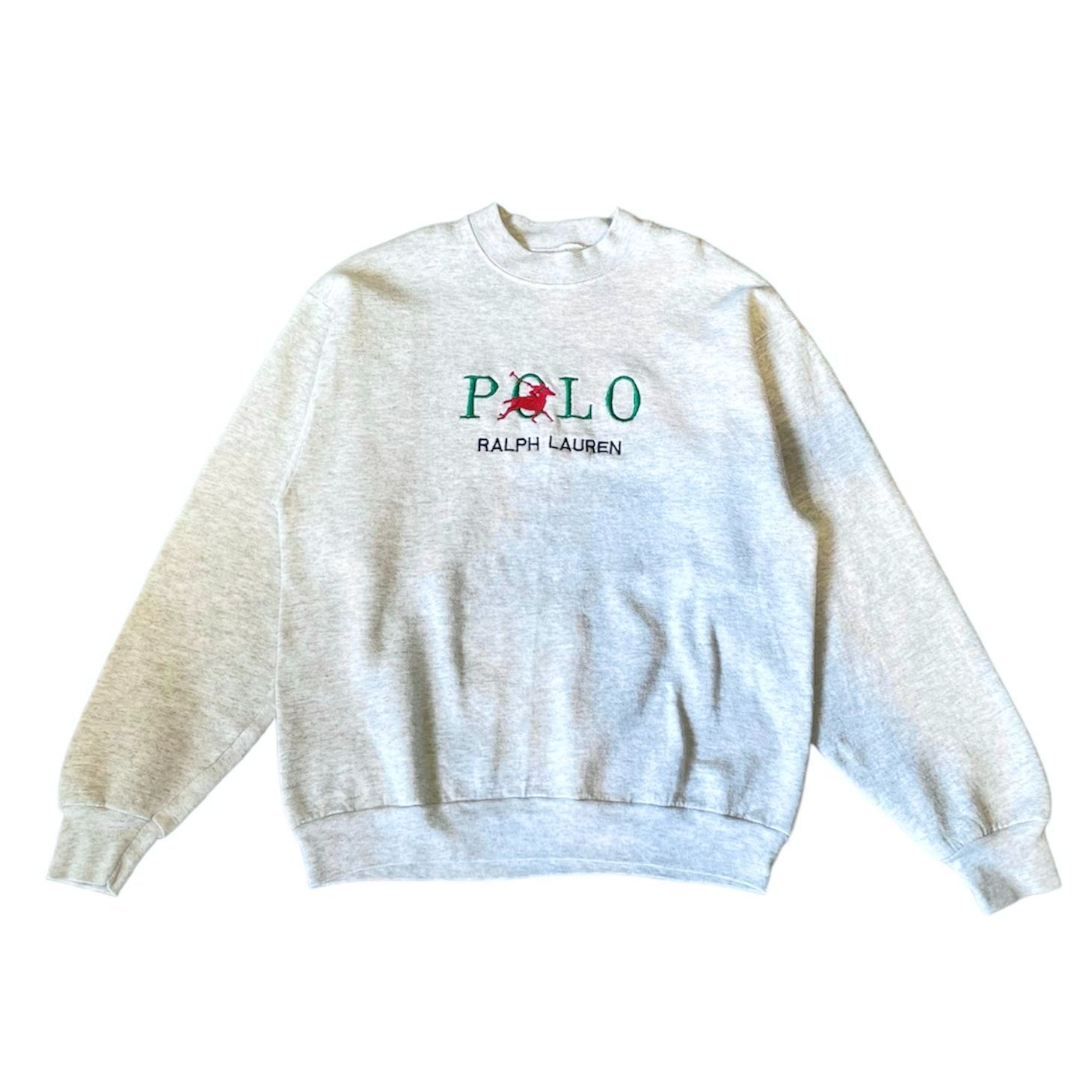 古着】90's ポロ ラルフローレン スウェット グレー (POLO Ralph