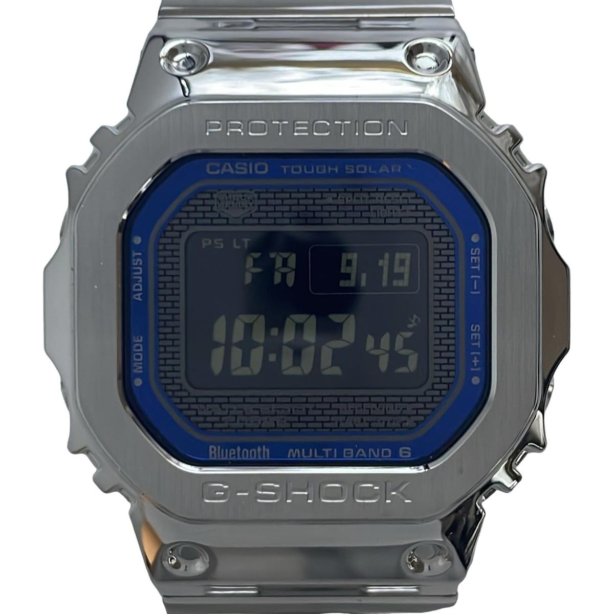 CASIO カシオ 腕時計 G-SHOCK GMW-B5000D-2JF ボーイズ フルメタル|5000シリーズ|モバイルリンク 黒×ブルー