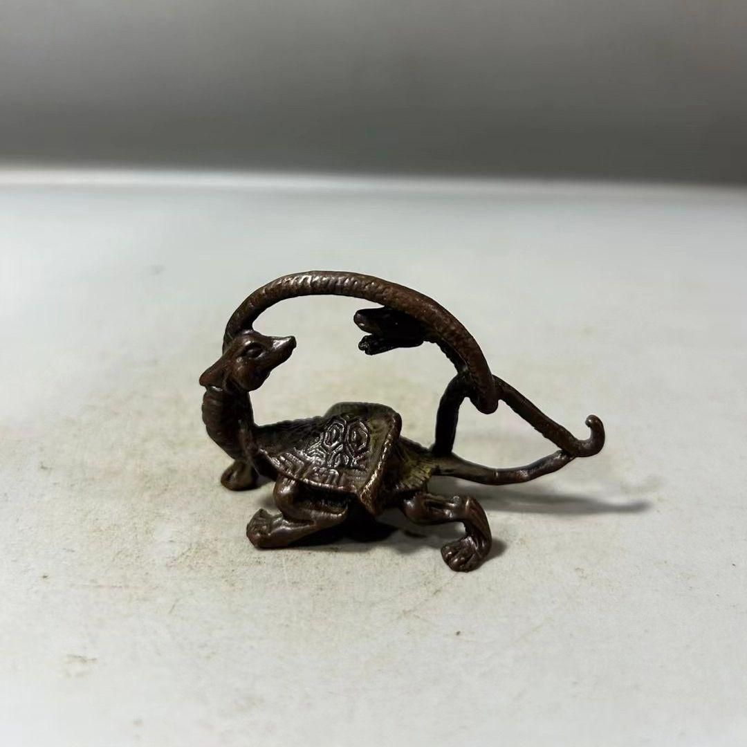 銅 細工 四大神獣 銅盤 聚宝盆鎮宅之宝 装飾品 工芸品 置物 銅 細工 四方神獣 玄武 神像 招財進宝 装飾品 工芸品 置物