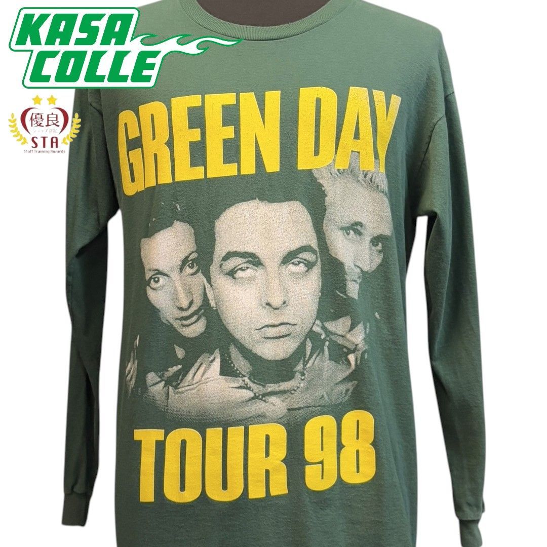 GREEN DAY ツアーTシャツ L オリーブグリーン ROCK OFF 【公式新品】GREEN DAY - 1994 TOUR グリーンデイT