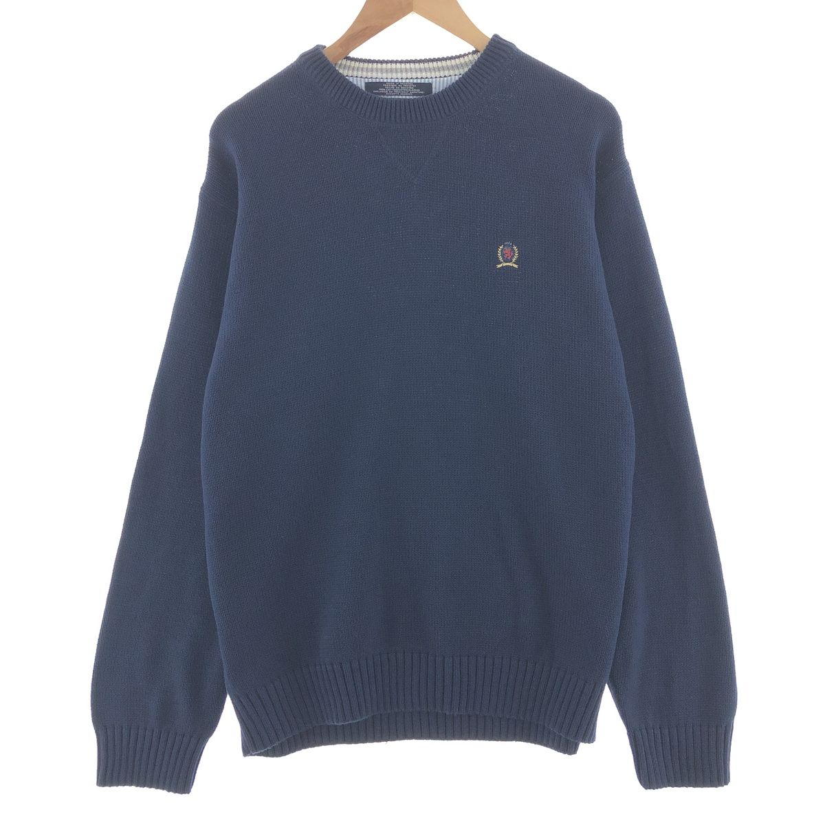 古着 トミーヒルフィガー TOMMY HILFIGER コットンニットセーター メンズXL相当/taa003415