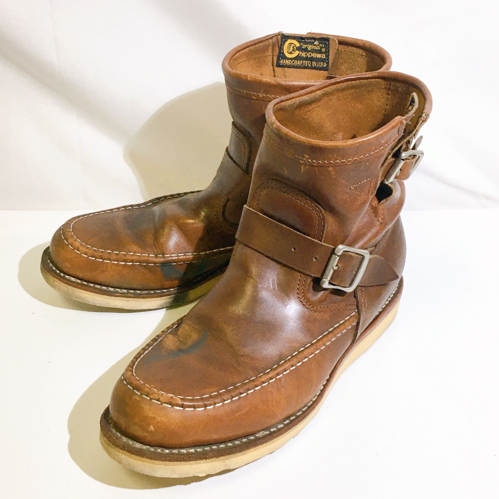 CHIPPEW チペワ モックトゥ ハイランダーブーツ 19001M08 ブラウン メンズ 27.5cm